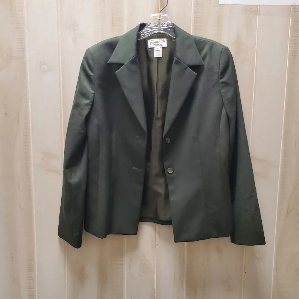 Vintage Pendleton 100% Virgin Wool Blazer - Picture 3 of 10